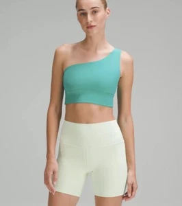 Lululemon Align Asymmetrischer BH leichter Halt, A/B-Cup in Frostgrün - Bild 1 von 5