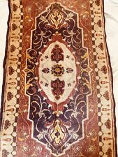 Antique Turkish 40x20” Wool Rug Carpet Vintage Ornate Tapestry