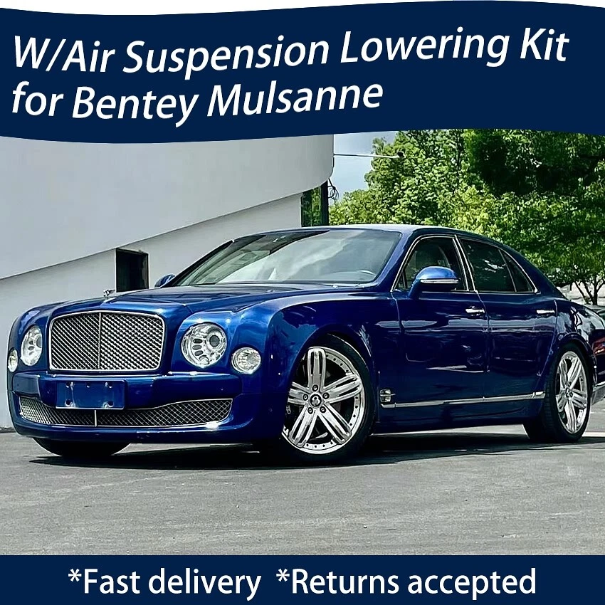 💥for Bentley Mulsanne Adjustable Air Ride Suspension Lowering Links Kit 2010-21 - Image 1 of 3