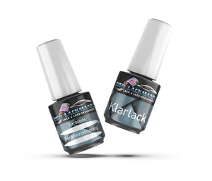 Kit pennarelli vernice per Mercedes 040 nero vernice auto + vernice trasparente 2 x 20 ml - Foto 1 di 3