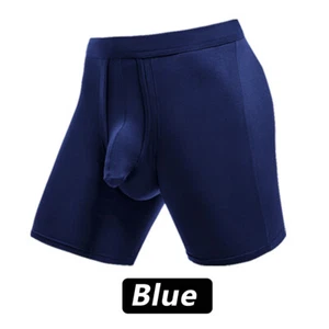 2x Men Underwear Shorts Separate Penis Ball Pouch Breathable Comfort Sport Boxer - Picture 1 of 24