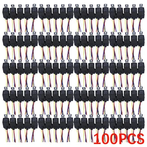100PC 5Pin Car Automotive SPDT Relay Switch Harness Socket Waterproof 40A 12V DC - Picture 1 of 11
