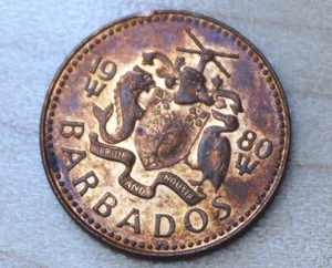 1980 Barbados 1 Cent - Picture 1 of 4