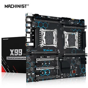 LGA 2011-3 X99 Motherboard Support SATA3 USB 2.0 USB 3.0 Dual CPU with DDR4 RAM - Picture 1 of 22