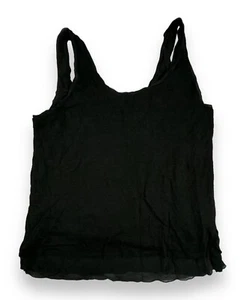 Vince Silk Double Layer Tank Shell Medium Linen Silk 100% - Picture 1 of 6