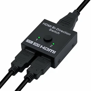 1080 HD / 4k ULTRA Bi-direzionale Switch HDMI Switcher 2 Splitter Hub 2 Porte - Picture 1 of 3