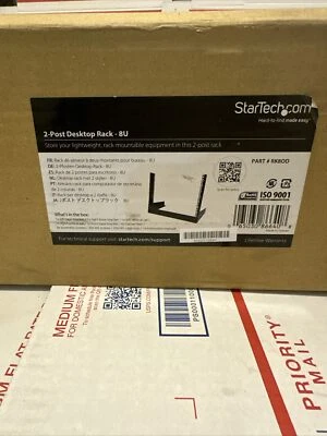 StarTech 8U Desktop Rack, for Rack Mountable Equip. 2-Post Open Frame Rack New - Image 1 of 4