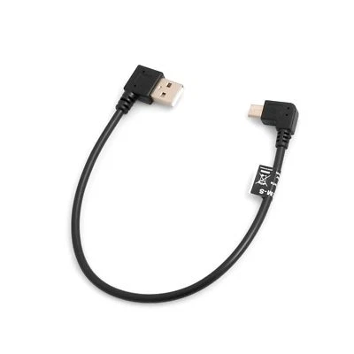 Cavo Micro USB 90° grado angolo sinistro a USB 2.0 tipo A (maschio) sinistro ... - Immagine 1 di 3