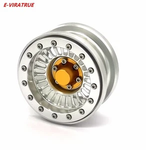 E-VIRATRUE 2.9''Aluminum Wheel For Axial SCX6 1/6 Silver (1pcs) - Picture 1 of 45