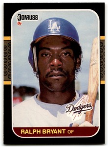 1987 Donruss Ralph Bryant Rookie Los Angeles Dodgers #587