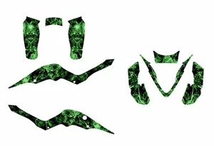 Kit de calcomanías gráficas APEX Pro Shark MXR 70 90 #9500 calavera zombi verde - Imagen 1 de 2