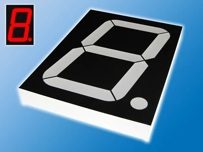 7-Segment Anzeige | Display | Rot | Symbolhöhe 75,6 mm | gem. Anode - Bild 1 von 4