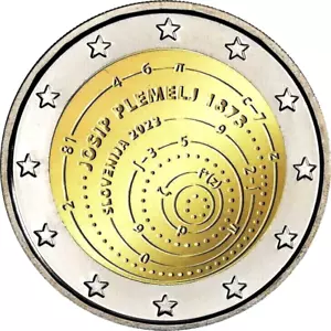 2 Euros Slovénie 2023 commémorative Josip Plemelj. UNC du rouleau - Photo 1/1