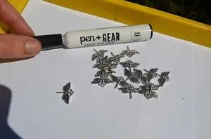 Dragonfly charms Lot Silvertone for Jewelry Making Charm Bracelet Dangles 17 pc - Picture 1 of 6