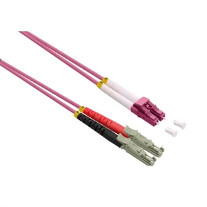 LWL-Kabel duplex 50/125µm OM4, LSH/LC, LSOH, violett, 2,0 m - Bild 1 von 1