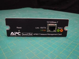 APC Smart Slot AP9617 Network Management Card 10/100 Link-RX/TX RJ-45 - Picture 1 of 4