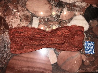 Nuevo con etiquetas Bralette Free People Intimately Essential Bandeau con tiras en la espalda marrón de encaje S Foto 1 de 4