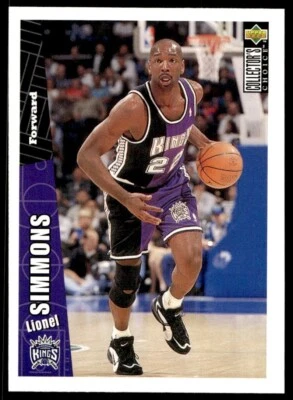 1996-97 Collector's Choice Lionel Simmons Sacramento Kings #323 - Image 1 of 2