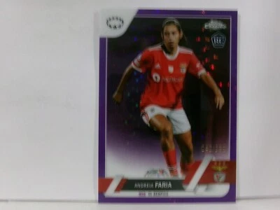 2022 Topps Chrome UEFA Women's Champions League /299 Andreia Faria PURPLE PULSAR - Image 1 of 2