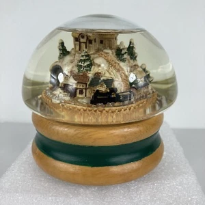 San Francisco Music Box Company Snow Globe Winter Wonderland Train Christmas '87 - Picture 1 of 8