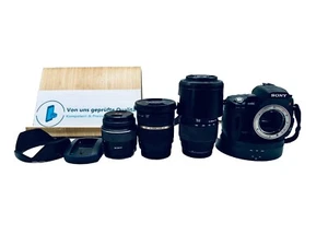 Fotocamera Sony Alpha 450 con 1 Sony 1855 mm 1 Tamron SP 10-24 mm 1 Sigma DG 70-300 - Foto 1 di 24
