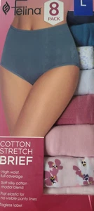 Felina Cotton Stretch Brief 8 Pack Size (L) - Picture 1 of 2