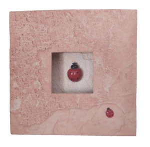 Lady Bug Wall Accent Lamp Shadow Box Girls Room Decor Night Light - Picture 1 of 7