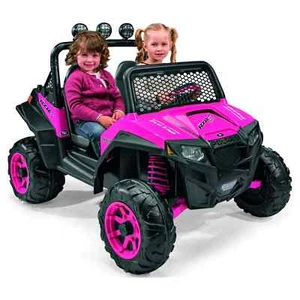 Peg Perego 12V Polaris RZR 900 Powered Ride-On Pink Free Shipping & Free Return - Picture 1 of 9