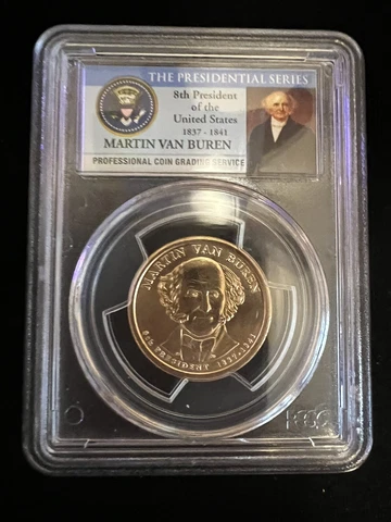 2008-P US $1 Martin Van Buren PCGS MS66 First Day Of Issue Position A Cover