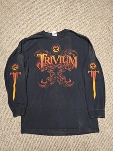 CAMISETA VINTAGE AÑOS 00 TRIVIUM MANGA LARGA GIRA BANDA Y2K L 2006 RARA - Imagen 1 de 8