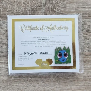Walt Disney Movie Club 2016 Little Dory VIP Enamel Pin with COA Finding Nemo - Picture 1 of 2