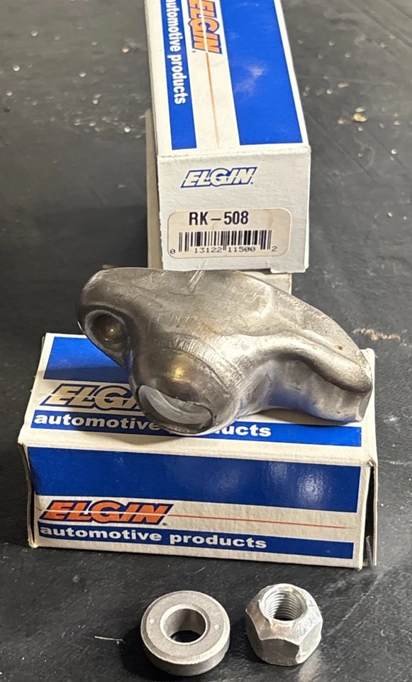 (3) Рычаг качалки Elgin RK-508; штампованная сталь 3/8 1,5 длинный слот с шариком, гайка для SBC - Изображение 1 из 4