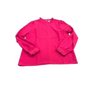 J.Crew Mujer’s Top Talla M Manga Larga Rosa - Imagen 1 de 9