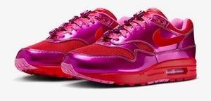 NUEVO Nike Air 1 Max PRM Para hombres Talla 10.5 Rosa Divertido/Rojo Universitario HV2301-600 - Imagen 1 de 7