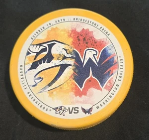 Nashville Predators/Washington Capitals Commemorative Puck 10.10.19 - Bild 1 von 3