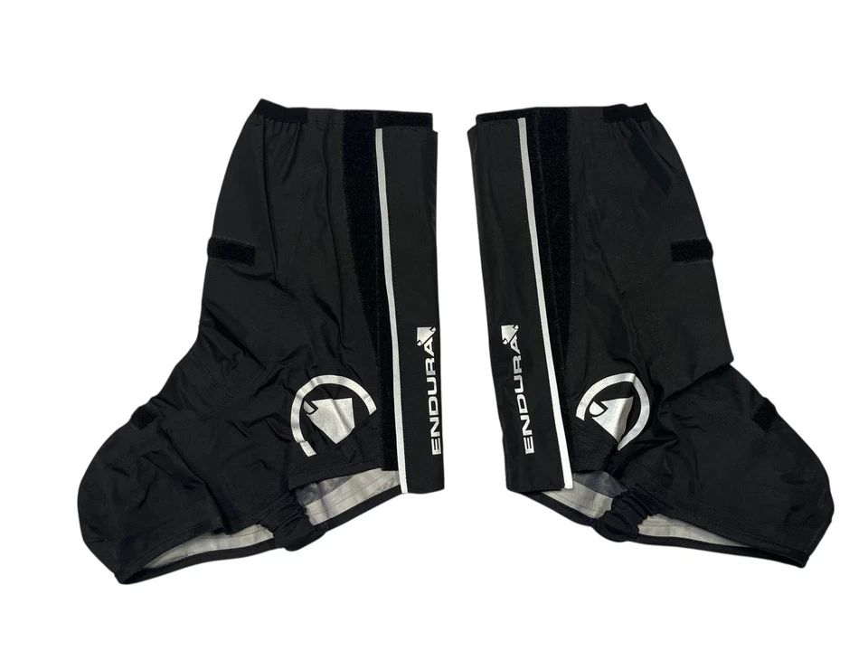 ENDURA Black/White WINDBREAKER CYCLING OVERSHOE Bike Riding Rain Shoe Cover Sz M - Image 1 of 4