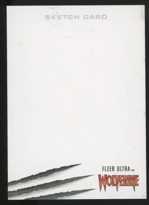 WOLVERINE 2022 Marvel Fleer Ultra Artist Sketch Card Blank 1/1 C1 - Image 1 of 2