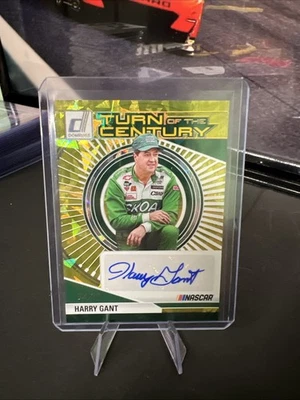 2025 Donruss Racing Harry Gant Turn of The Century Gold Ice Autograph /10 SSP - Image 1 of 2