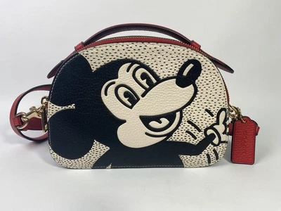 Cartera Coach Disney Mickey Mouse X Keith Haring Serena C7234 nueva sin etiquetas Foto 1 de 4