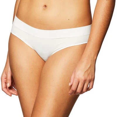 DKNY Seamless Bikini Panty White Nylon Blend, Small - Image 1 of 4