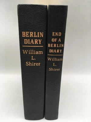 Berlin Diary William L. Shirer 2 Volumes Set Easton Press 1991  Leather Vintage - Image 1 of 4