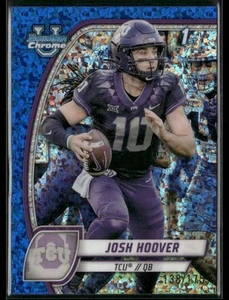 Josh Hoover Blu Mini-Diamante /175 2024 Bowman U Cromo TCU Rane Corna - Foto 1 di 2