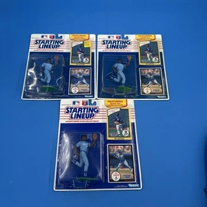 Lot Of 3 SLU 1990 BO JACKSON Kenner Starting Lineup MLB 1987 Rookie Card Q8 - Picture 1 of 19