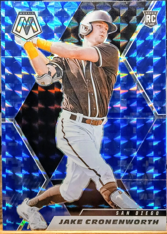 Panini Mosaic 2021 Jake Cronenworth Rookie Padres azul camuflaje mosaico SP #250 casi nuevo-como nuevo Foto 1 de 2