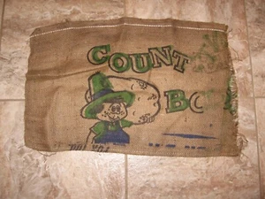 Rare Vintage Burlap Potato Sack COUNTRY BOY Brand Bag farmhouse pillow case - Picture 1 of 5