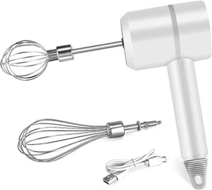 Portable Mini Wireless Electric Egg Beater Handheld USB Rechargeable Mixer - Picture 1 of 7