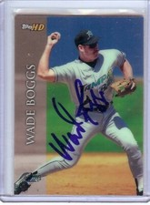 Wade Boggs 1999 Topps HD Hand Signed Autograph Tampa Rays JSA KK56469 #14