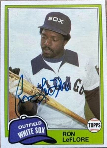 Ron LeFlore Autographed 1981 Topps Traded #791 - Picture 1 of 1