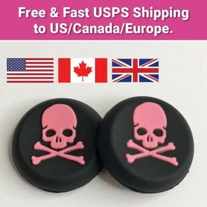 Skull and Crossbone Silicone Thumb Grip Caps for PS4 PS5 Xbox 360 Controller USA - Picture 1 of 5