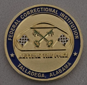 Federal Bureau of Prisons, FCI Talladega, AL, "Setting the Pace" Challenge Coin - Picture 1 of 2